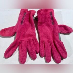 Columbia Youth Gloves In Pink Ice